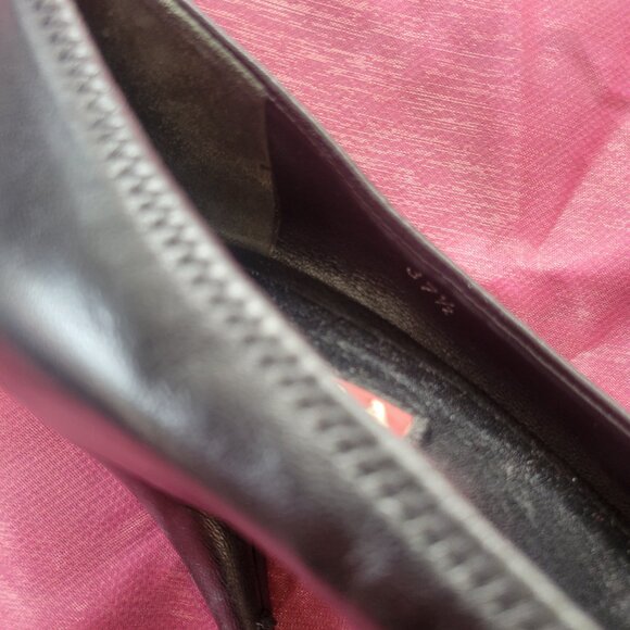 PRADA Soft Leather Black Heels, 7.5 - Picture 4 of 6
